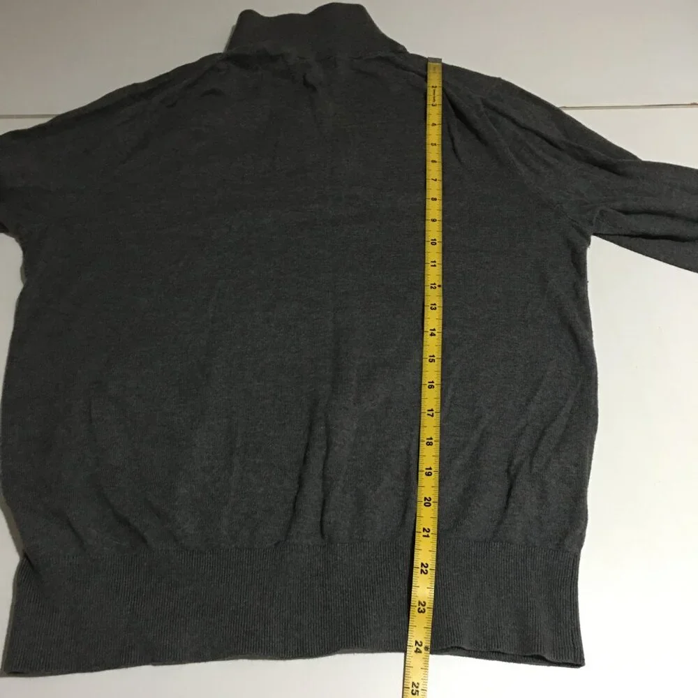 Banana Republic Sweatshirt Mens Medium 1/4 Zip Mock Neck Pullover
